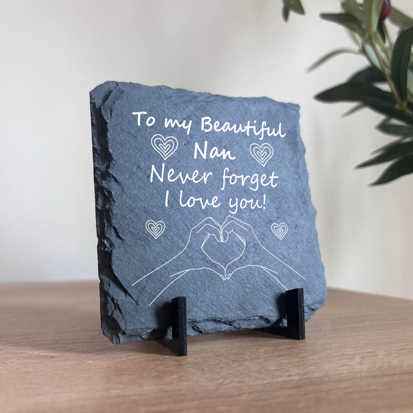 Never Forget I Love You Nan Gift Slate Sign Nan Gift Birthday