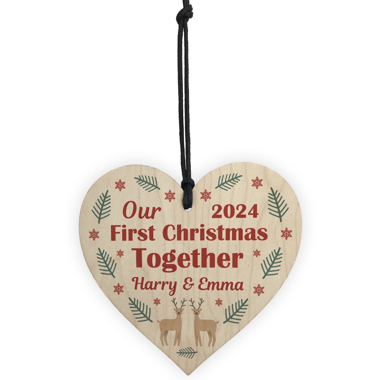 Personalised First Christmas Together Bauble Couple Tree Decor