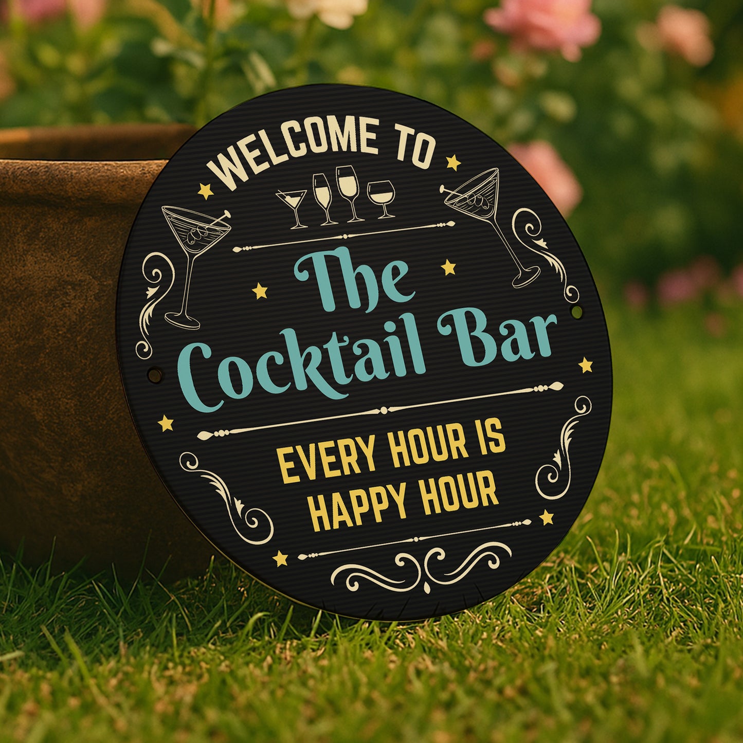 Cocktail Bar Sign Acrylic Bar Signs For Home Bar Outside Welcome