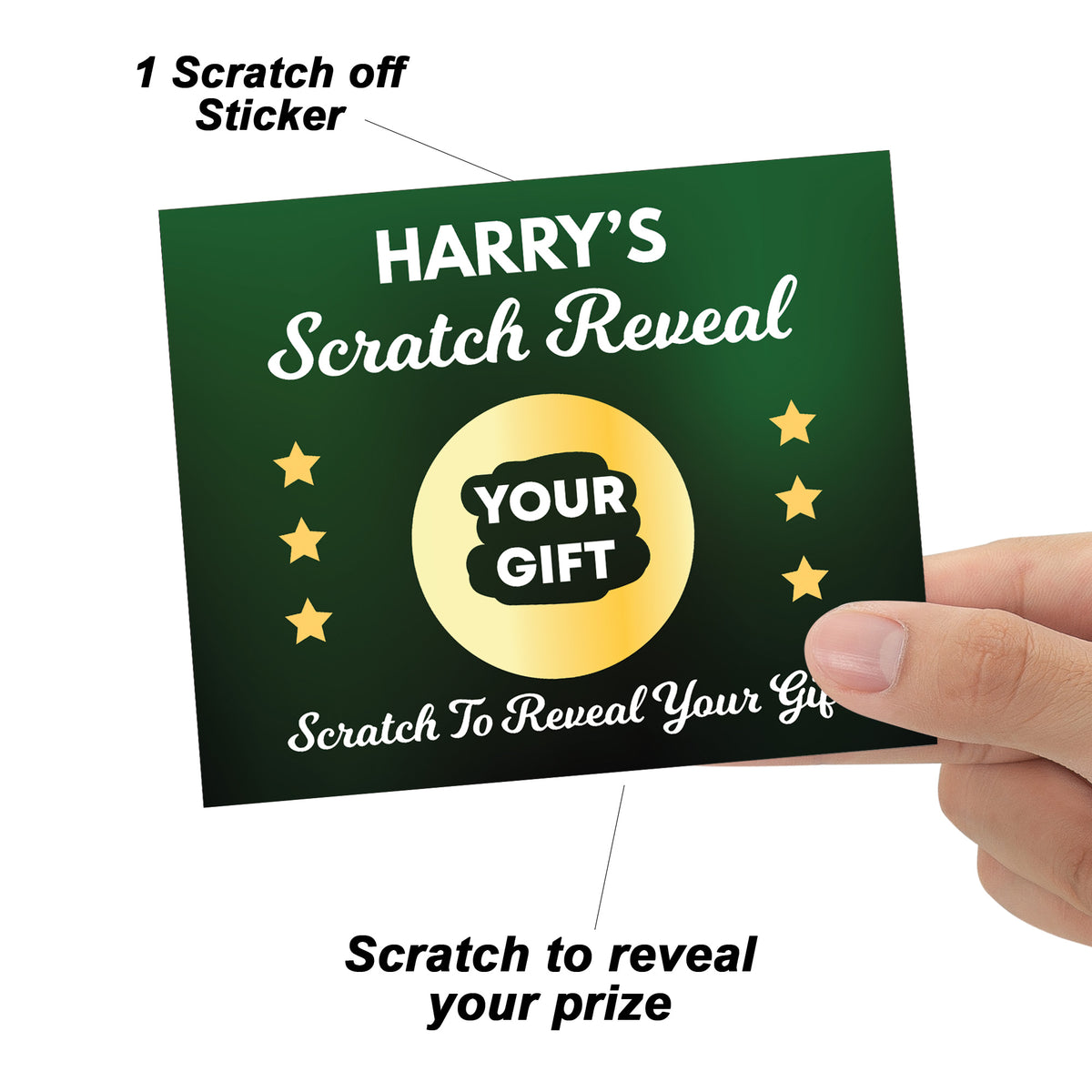 Personalised Scratch Reveal Surprise Card For Son Brother Dad