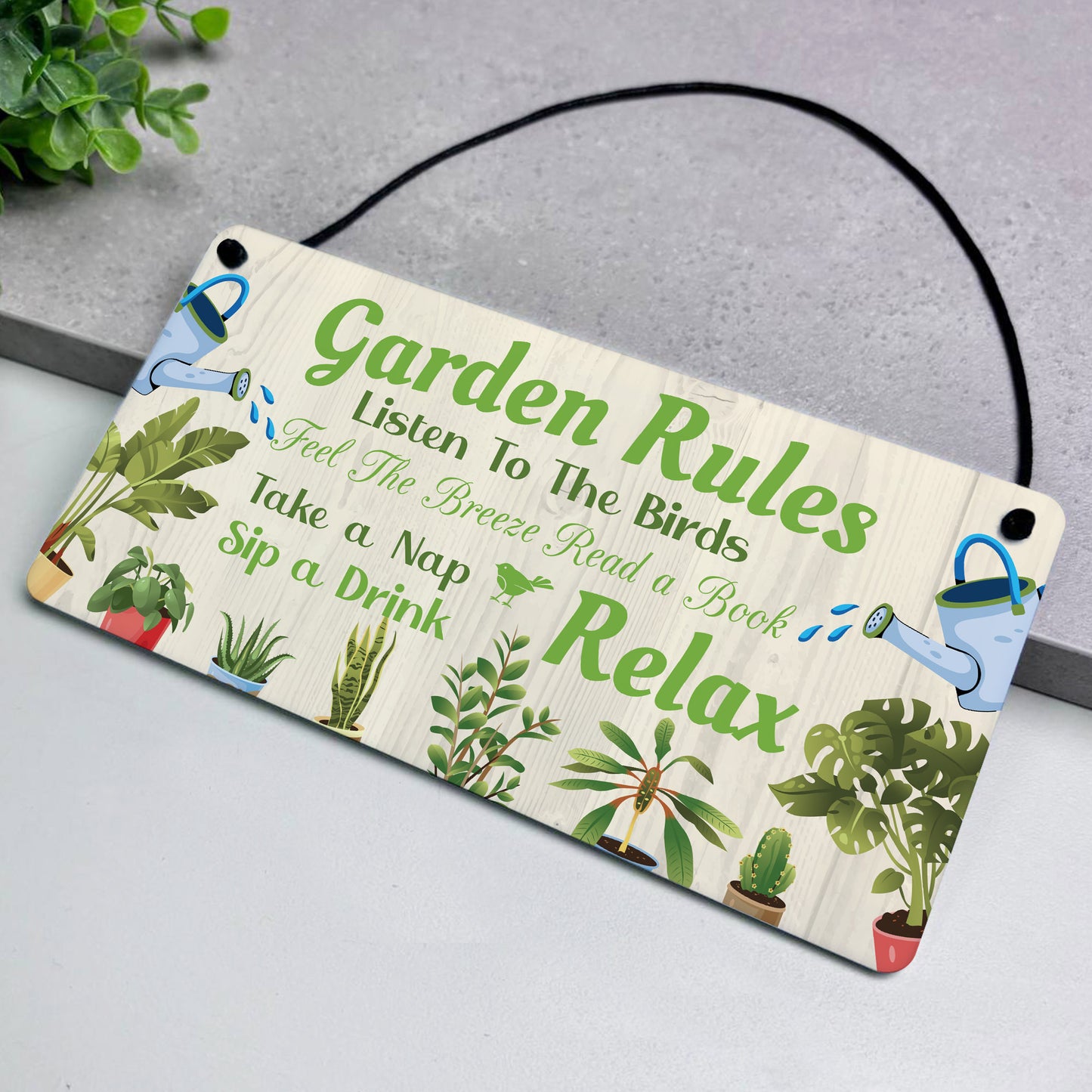 Garden Signs For Outside Hanging Garden Rules Sign For Yard