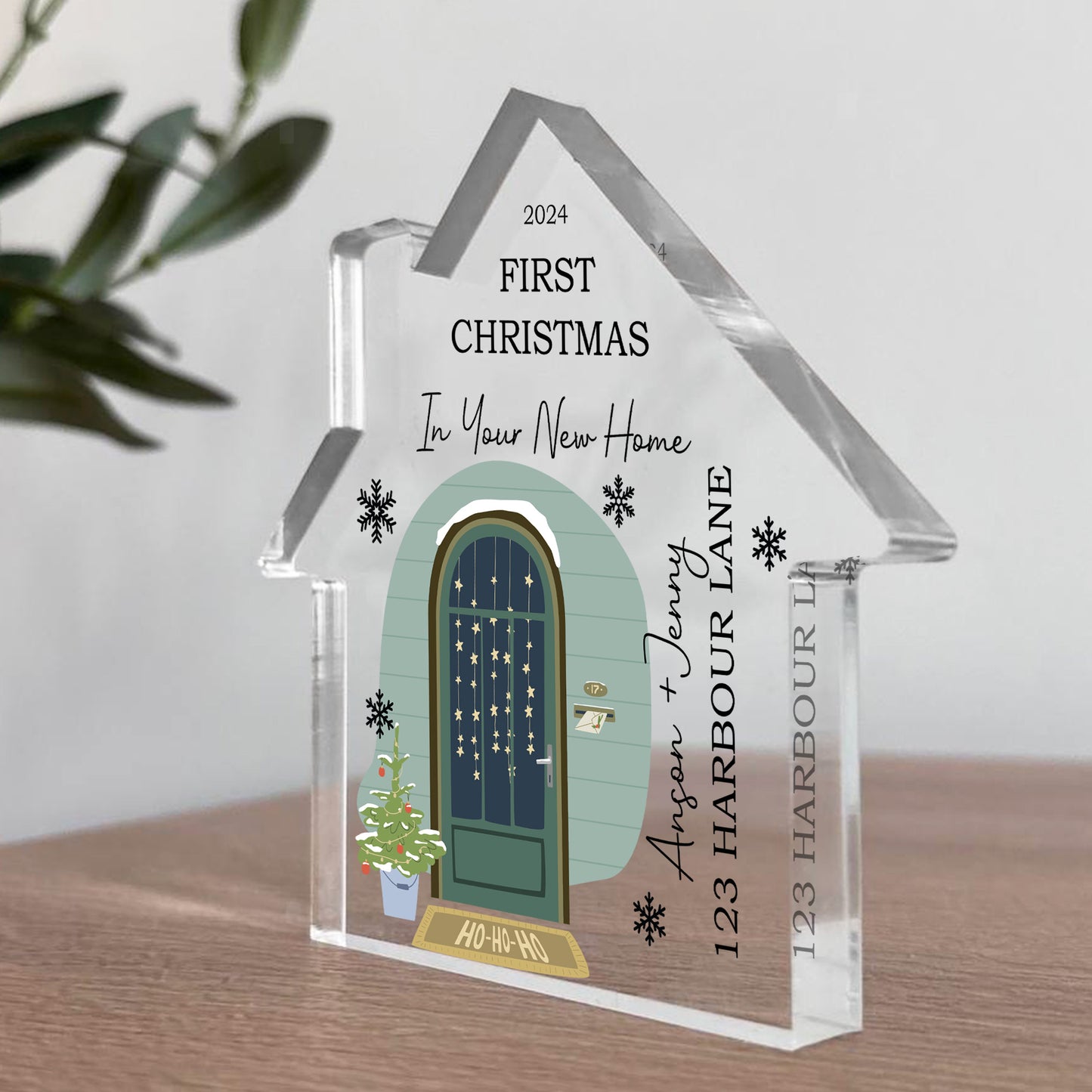 Personalised First Christmas In Your New Home Acrylic Christmas