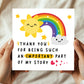 Thank You Teacher Card Nursery Teaching Assistant School Teacher