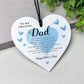 Dad Fathers Day Hanging Heart Gift For Dad From Daughter Son