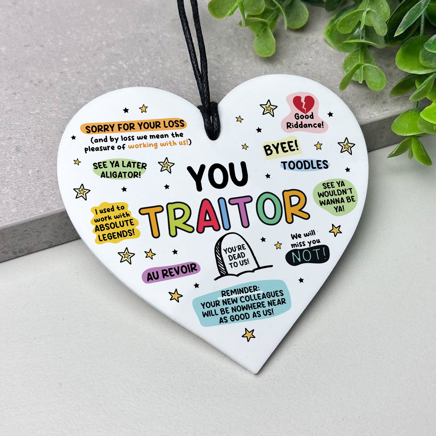 Funny Gift For Colleague You Traitor Hilarious New Job Gifts