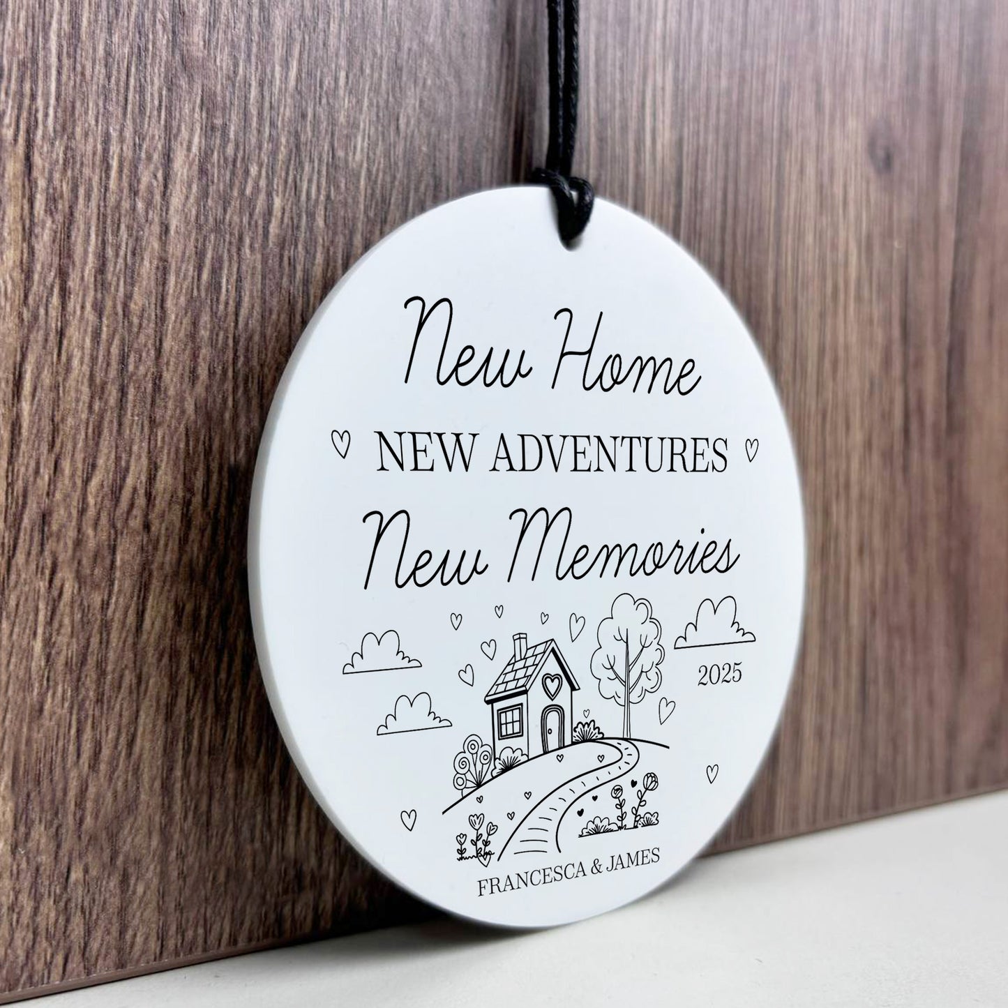 New Home Gift For Couple Personalised Sign Congratulations Gift