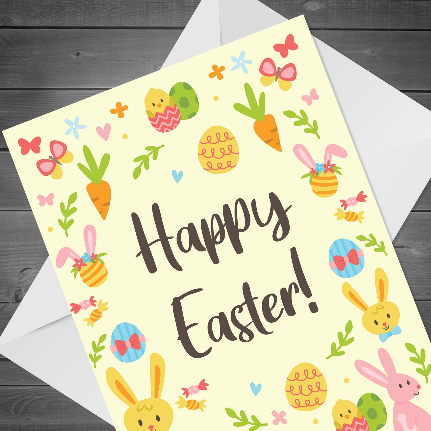 Easter Card Happy Easter Greetings Card For Kids Children