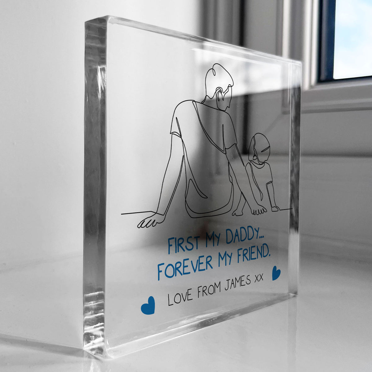 Dad Gift For Birthday Fathers Day Personalised Block Special Dad