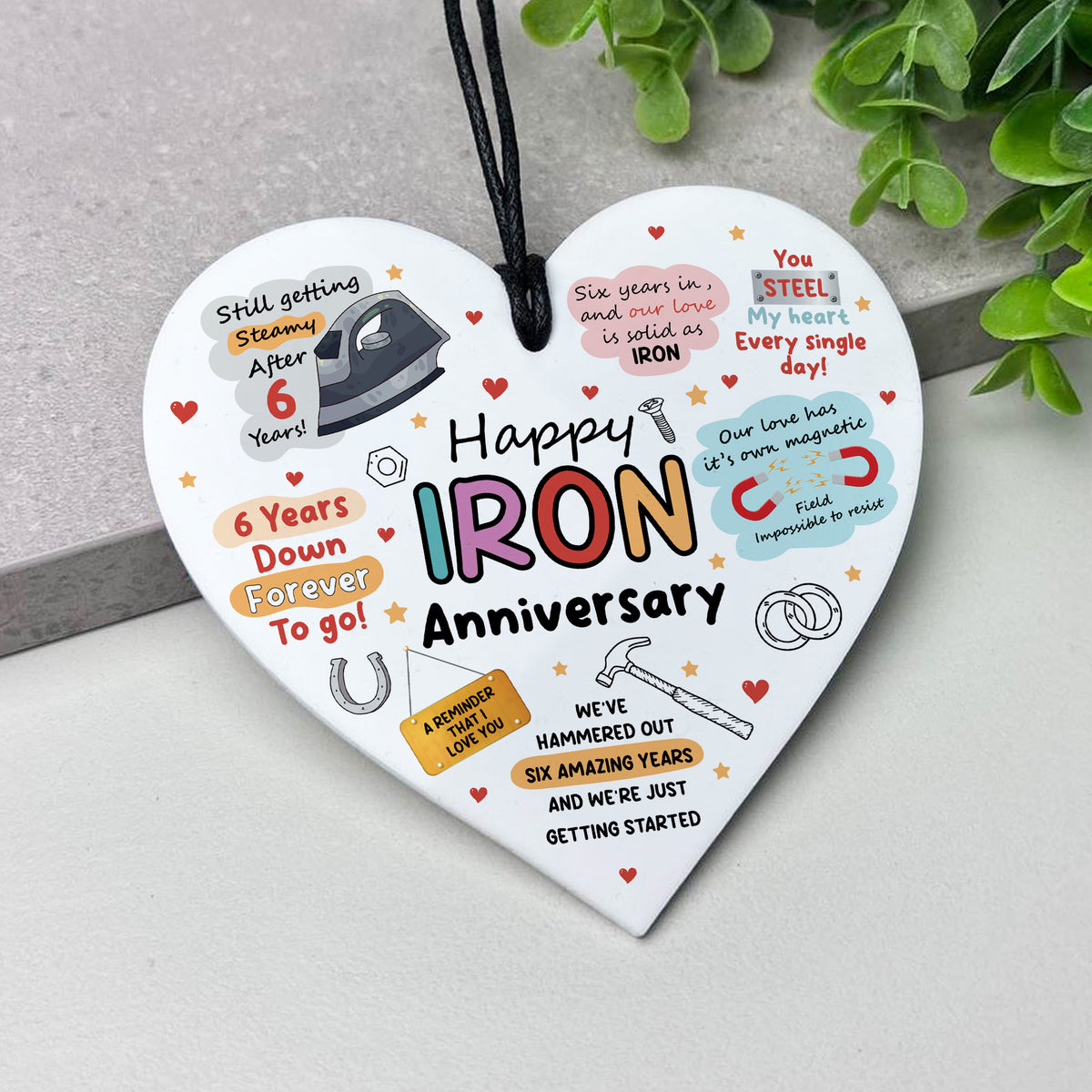 Funny 6th Anniversary Gift Wood Anniversary Gifts For Husband