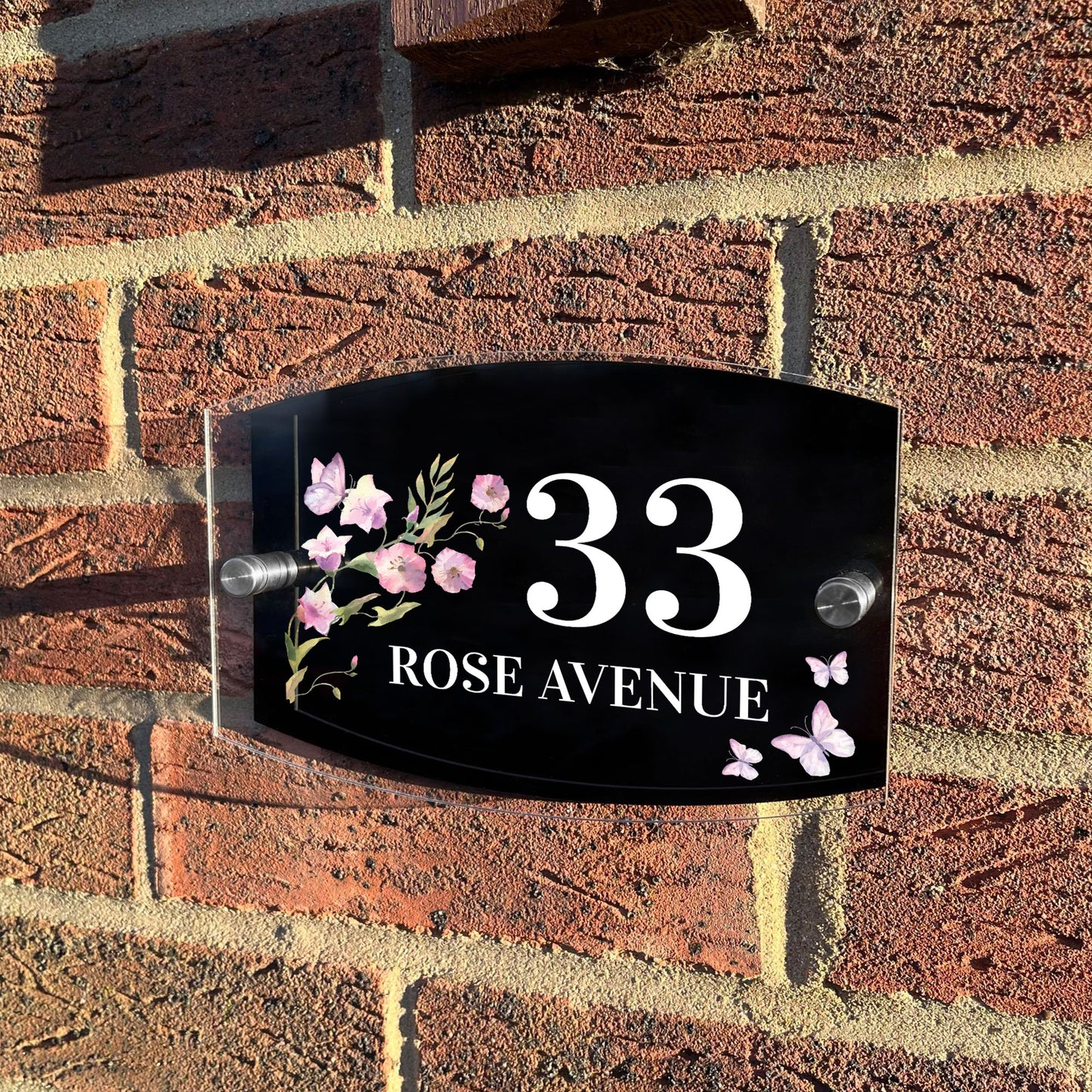 Contemporary Personalised House Sign Door Number Adddress Plaque