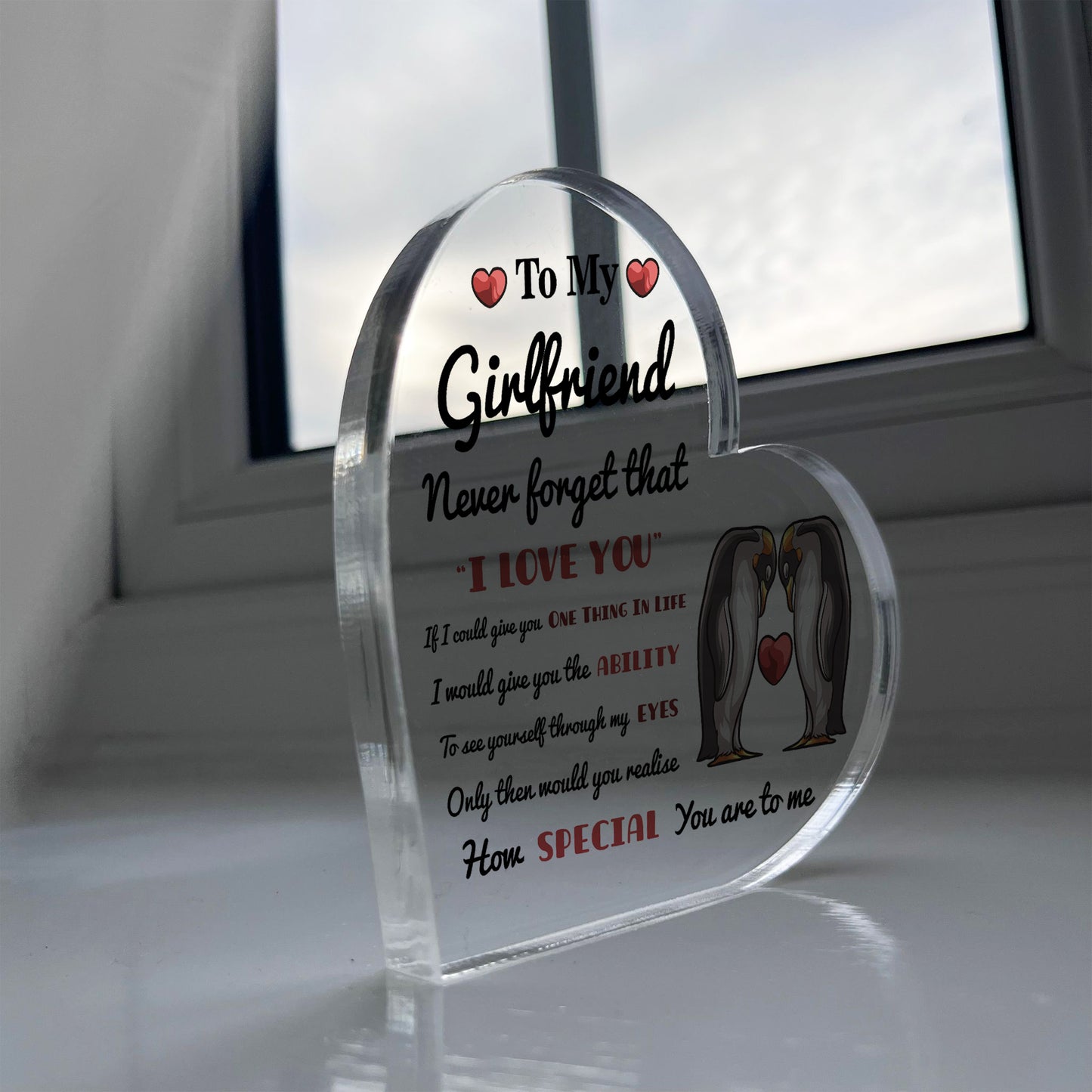 Never Forget That I Love You Gift For Girlfriend Acrylic Plaque