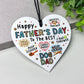 Fathers Day Gift From Dog Funny Gift For Dad Hanging Heart