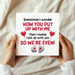Funny Valentines Card Wedding Anniversary Card Birthday Cards