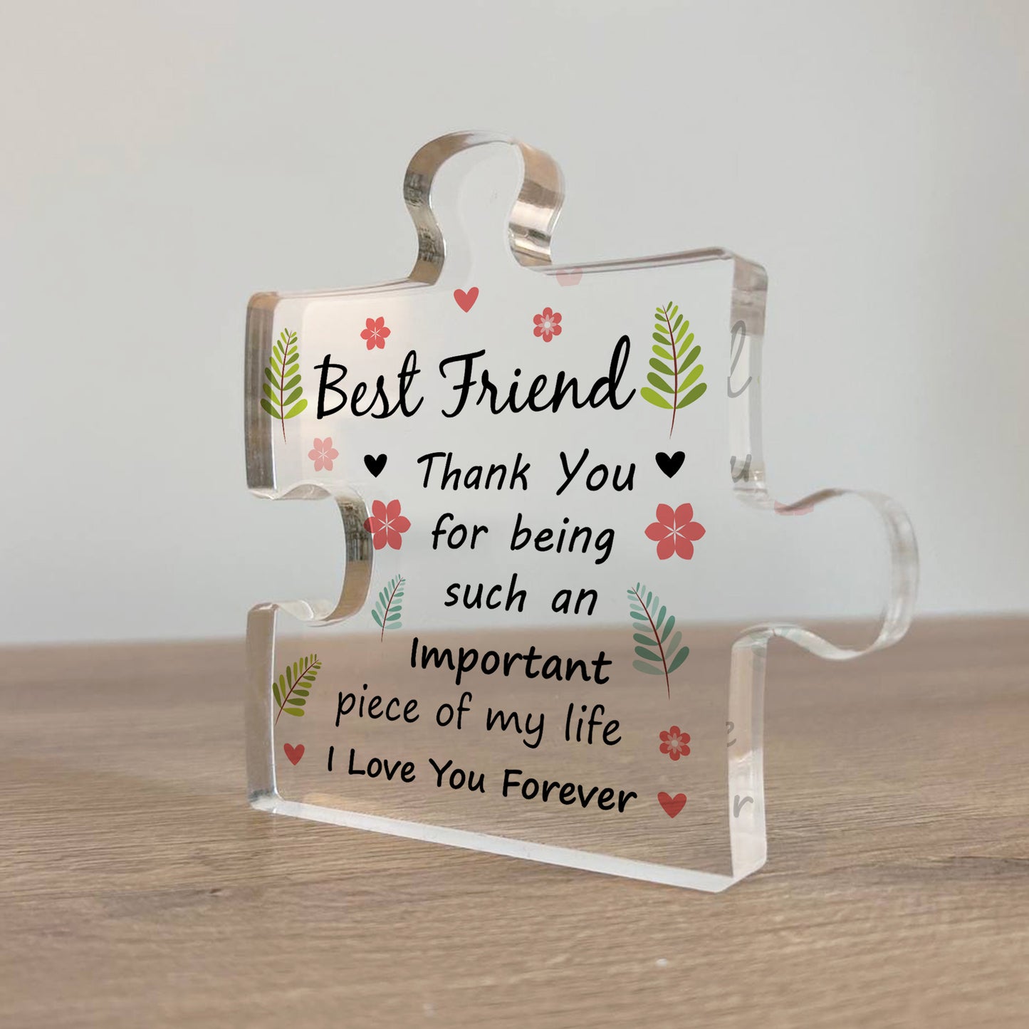Best Friend Plaques Acrylic Puzzle Piece Friendship Gifts