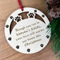 Memorial Christmas Bauble For Pet Dog Engraved Memorial Decor