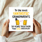 Gold Anniversary Card for Grandparents 50th Anniversary Card
