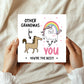 Funny Card For Grandma Thank You Card For Grandma Birthday Card