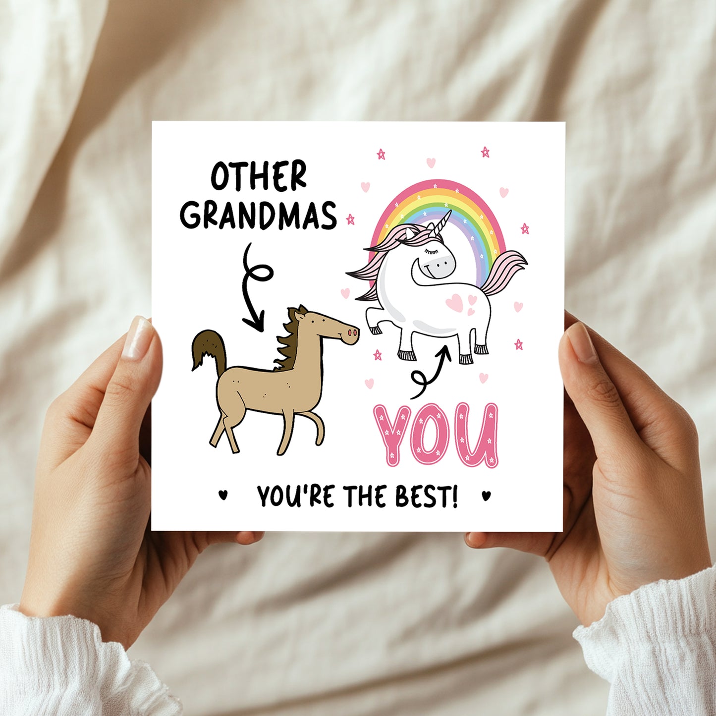 Funny Card For Grandma Thank You Card For Grandma Birthday Card