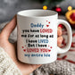 Cute Dad Gift Dad Coffee Mug Loved You My Entire Life Dad Gift