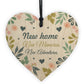 new home card and heart congratulations keepsake, house warming