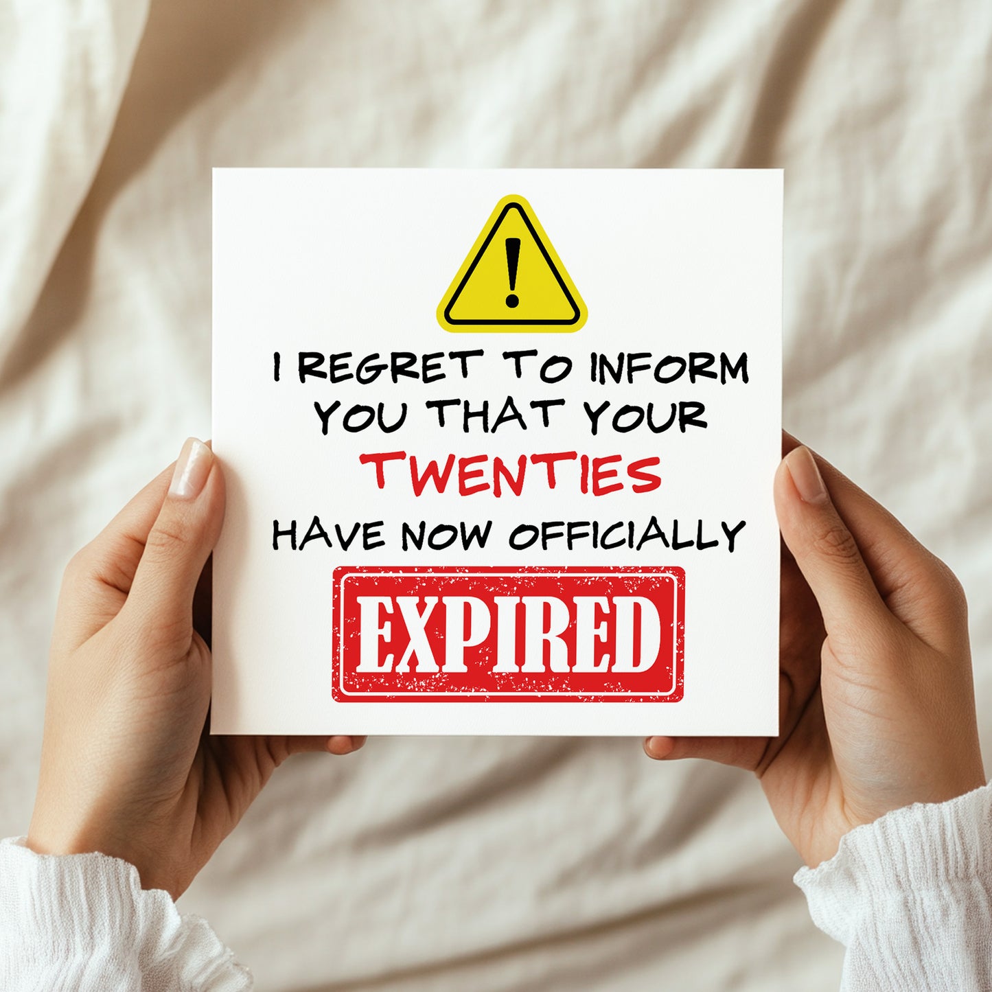 Funny 30th Birthday Cards for Men Women Twenties Have Expired