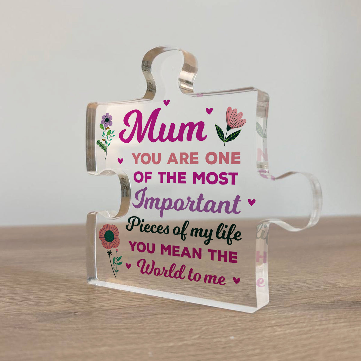 Mum Gifts Important Pieces Of My Life Thank You Gift For Mum