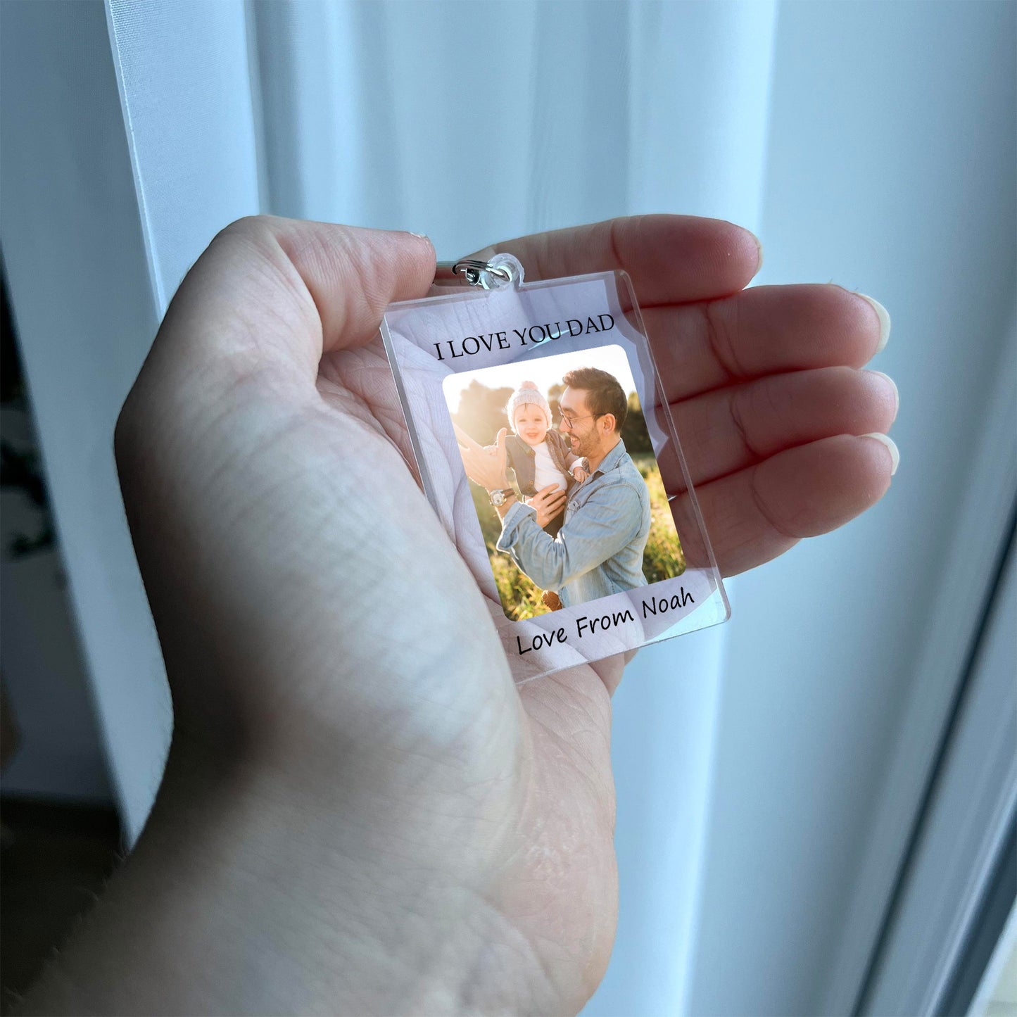 Personalised Gift For Dad Keyring Fathers Day Gift Birthday Gift