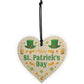 Happy St Patrick's Day-Irish Day Wood Heart Decorations