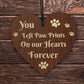 Memorial Sign For Dog Pet Cat Hanging Heart In Memory Plaque