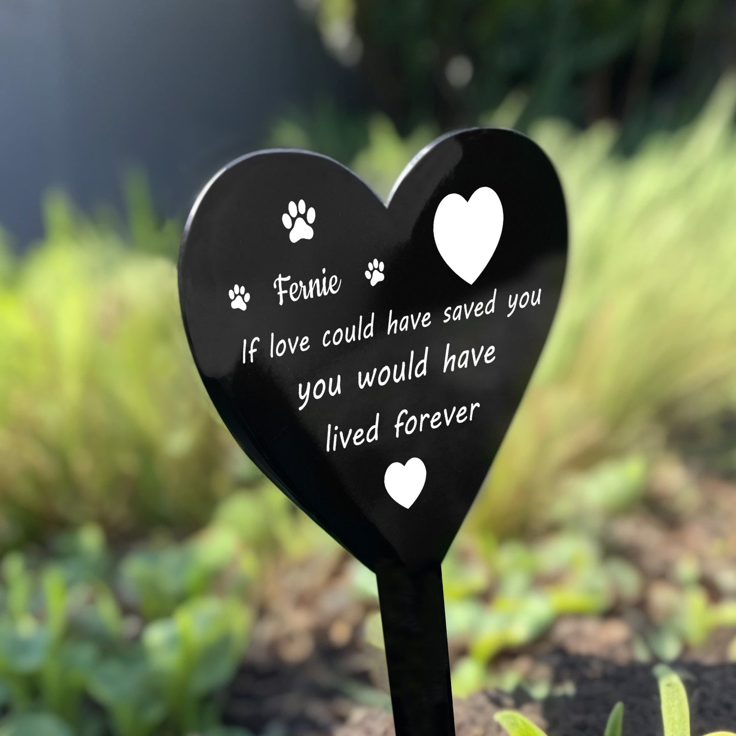 Personalised Pet Loss Memorial Stake For Grave Garden Memorial