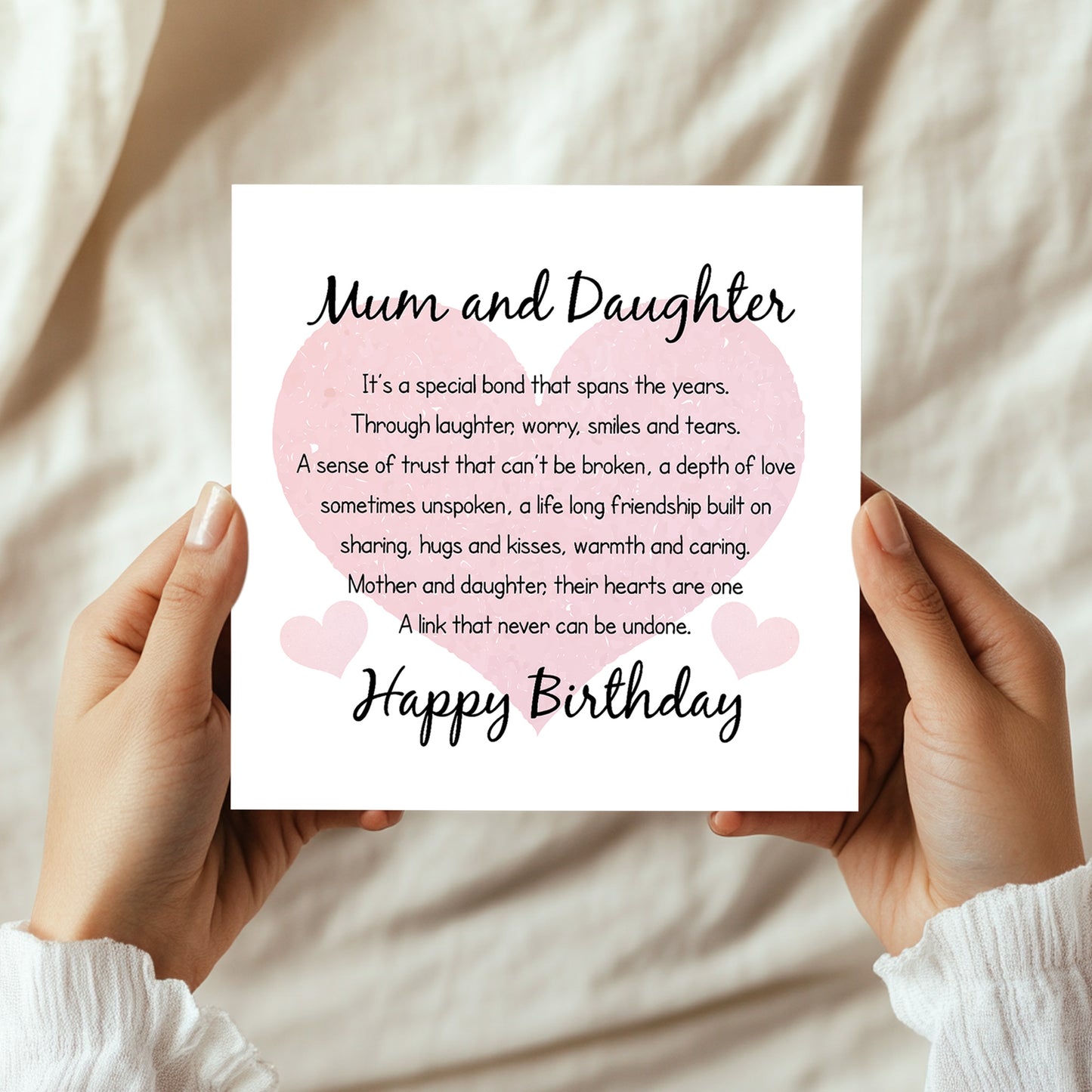 Birthday Card Card for Mum Mother Mum And Daughter Card