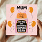 Card For Mum My Favourite Human Bean Mum Card From Daughter Son