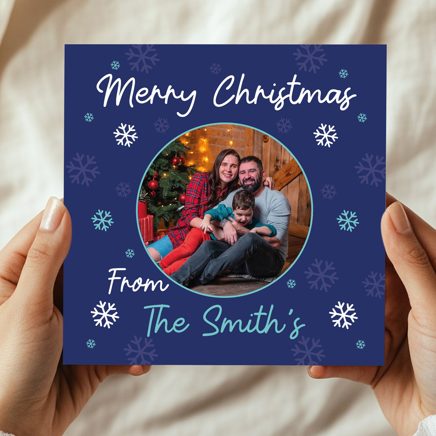 Personalised Photo Christmas Card For Family and Friends