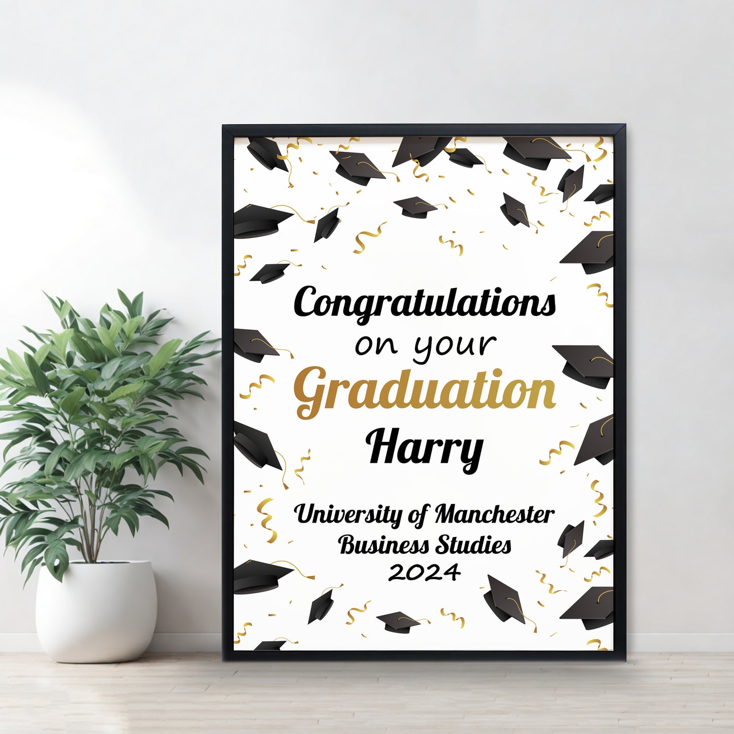 Personalised Graduation Gift Graduation Framed Print