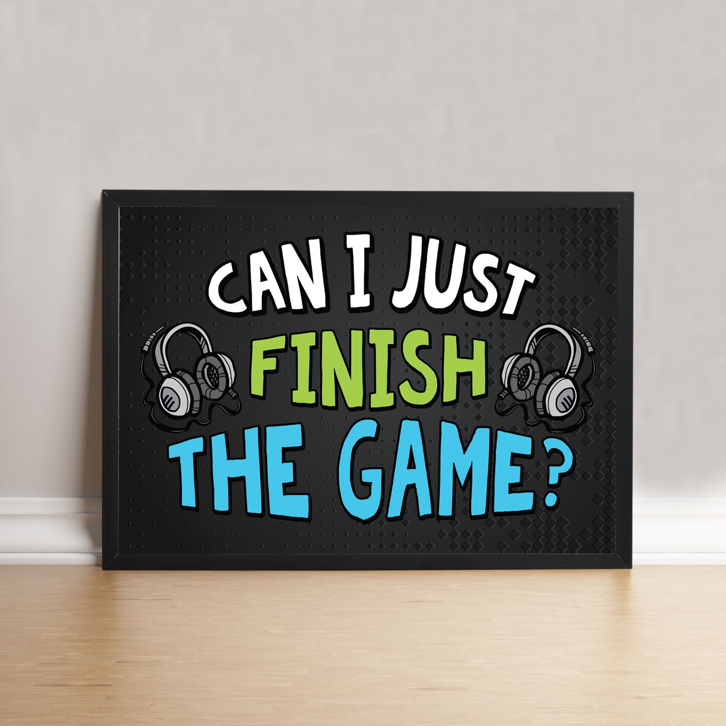 Gaming Print Framed Wall Art For Boys Bedroom Games Room