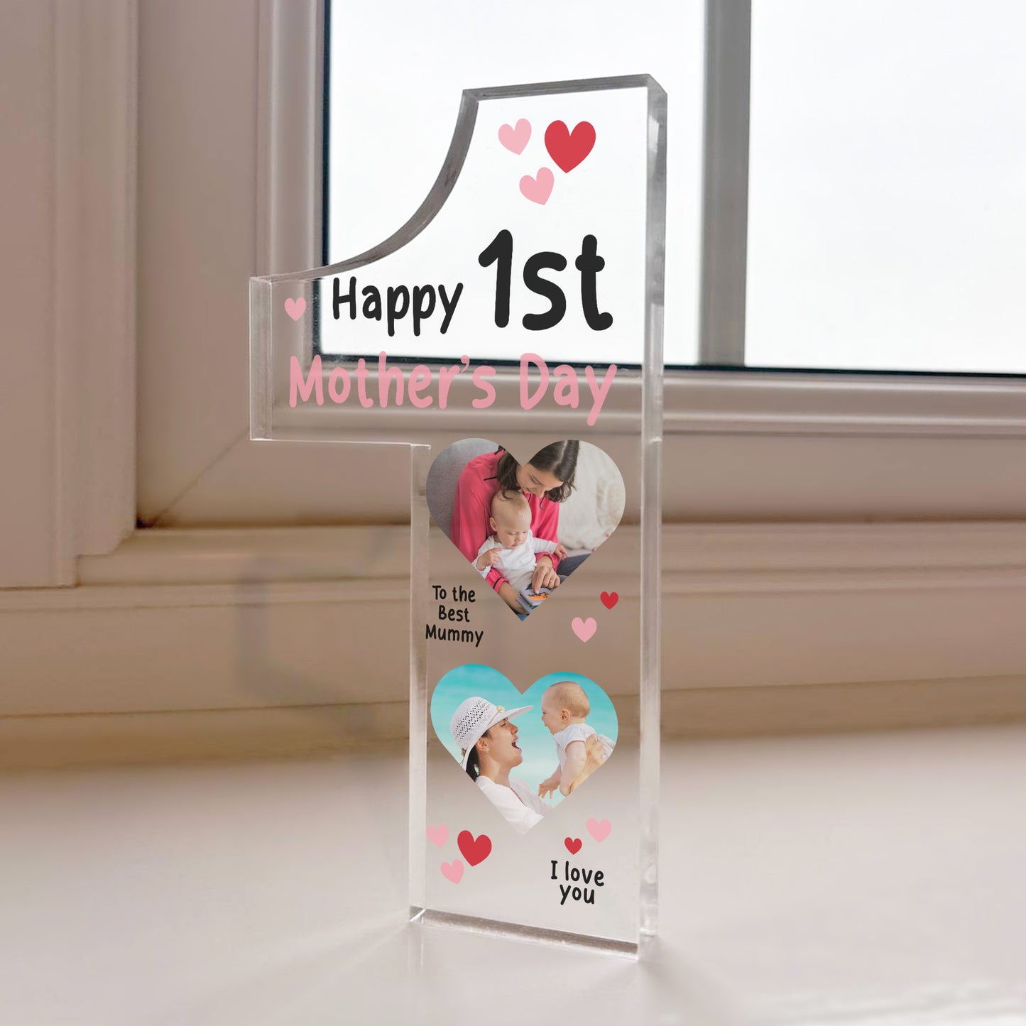 Personalised Happy 1st Mothers Day Gift Photo Plaque New Mummy