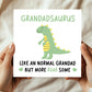 Grandad Birthday Card for Him Grandadsaurus Grandad Card