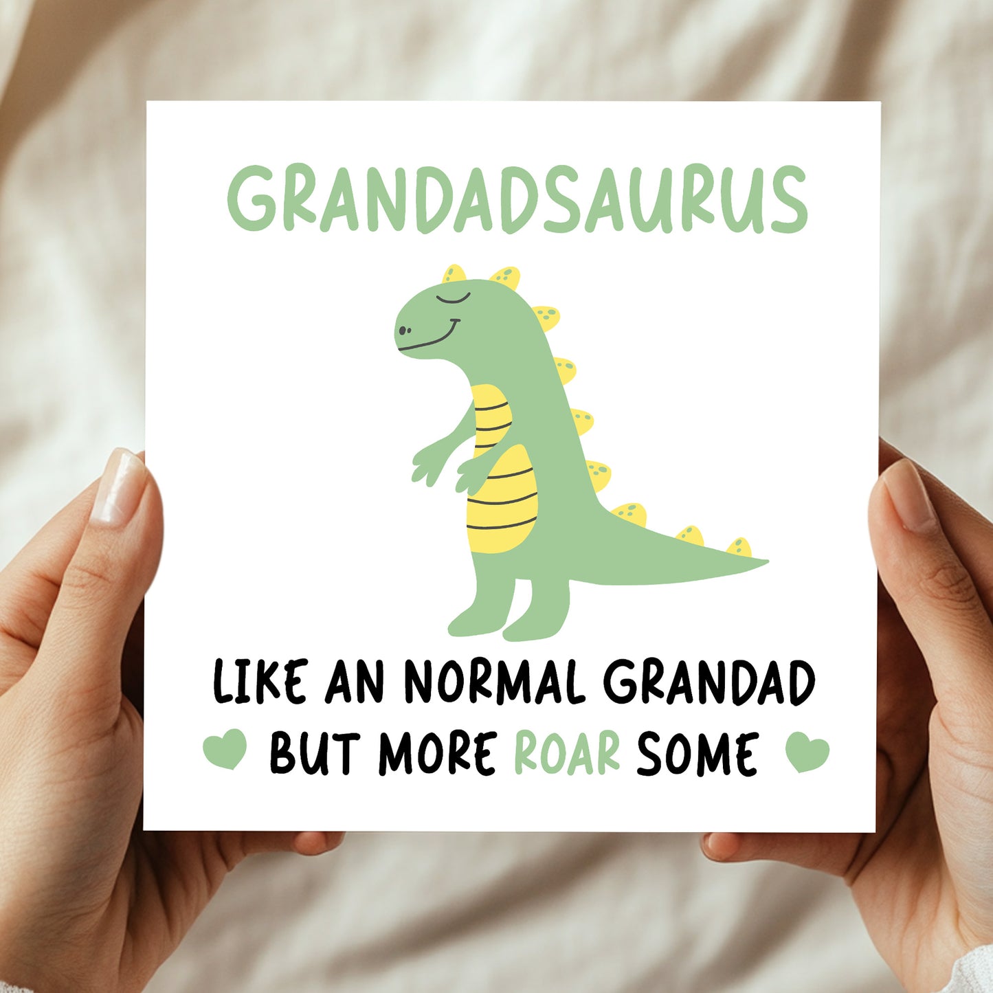 Grandad Birthday Card for Him Grandadsaurus Grandad Card