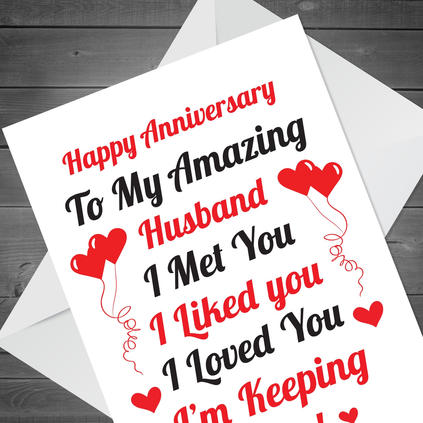 Anniversary Card For Husband Anniversary Cards For Him Thank You