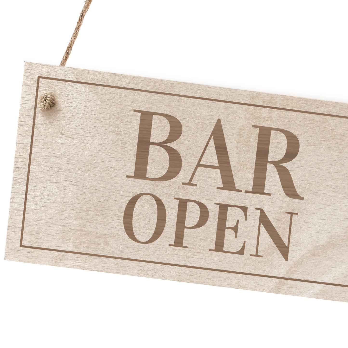 Wooden Bar Open Hanging Sign Home Bar Signs Man Cave Decor