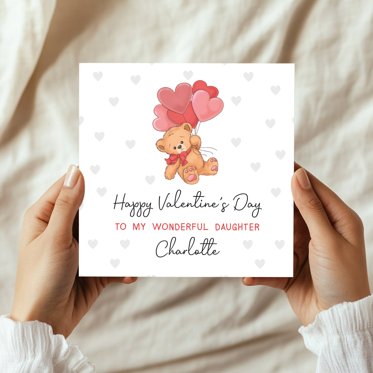 Personalised Daughter Valentines Card Card For Daughter