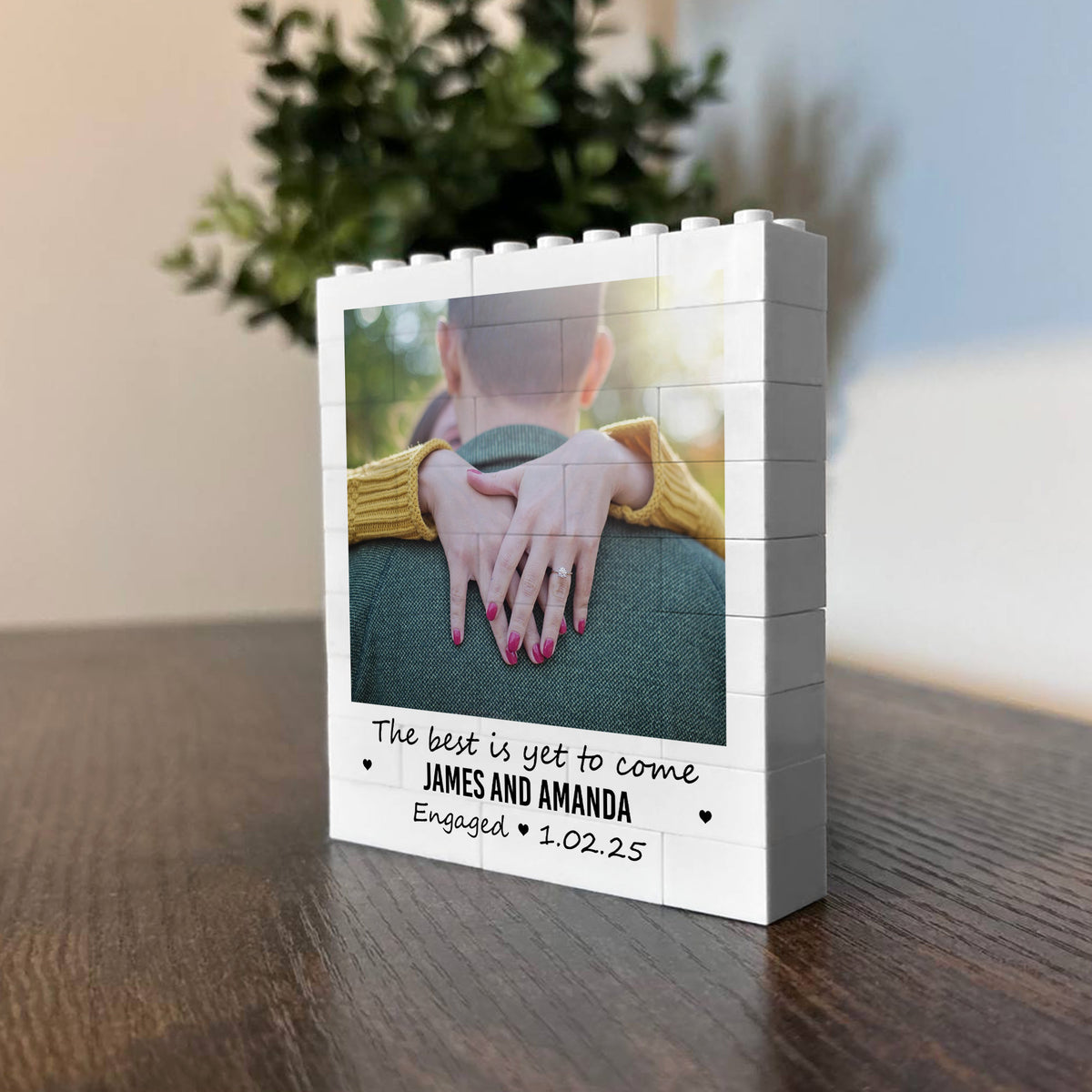 Personalised Engagement Gift For Fiance Wedding Couple Present