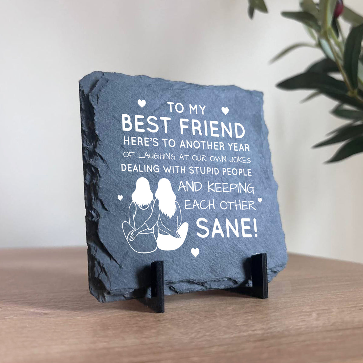 Funny Friendship Plaques Gifts For Women Slate Standing Plaque