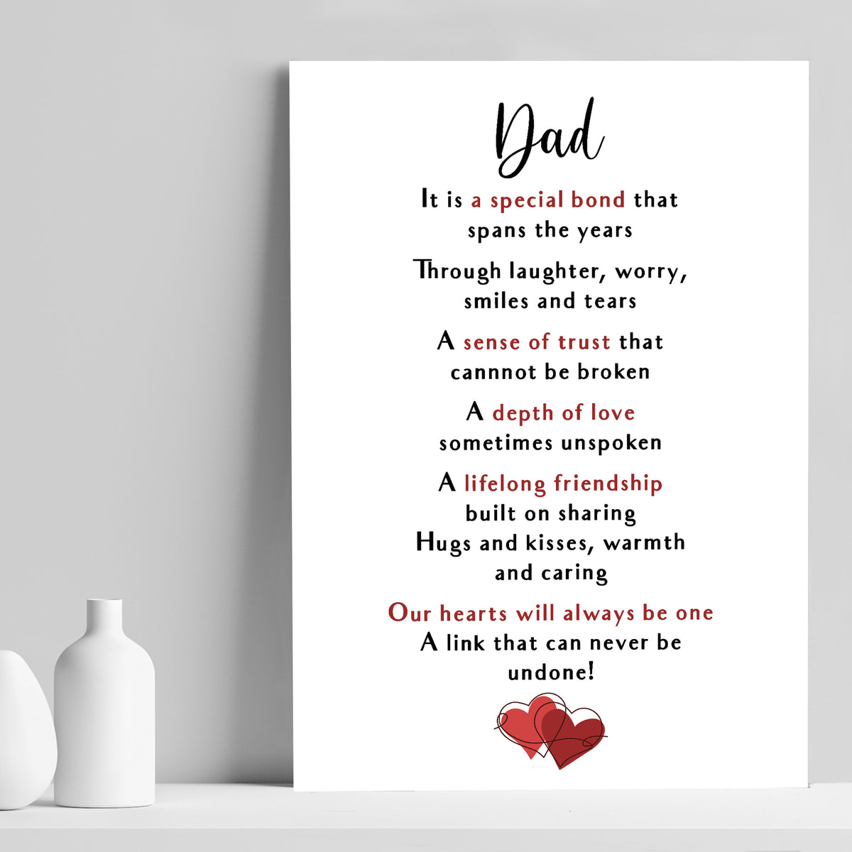 Special Gift For Dad Print Thank You Gift For Dad Fathers Day