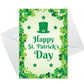 Pack of 6 St. Patrick's Day Greeting Cards and White Envelopes