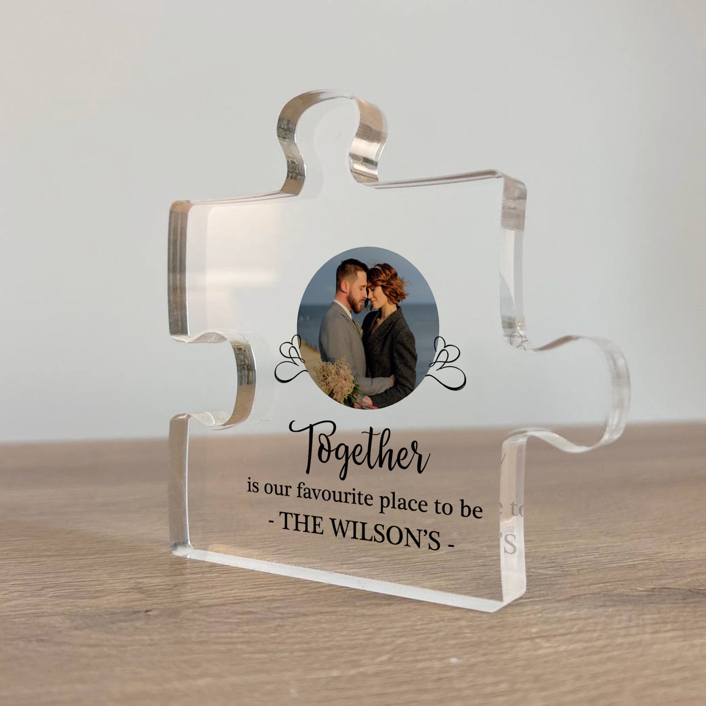 Together Is Our Favourite Place To Be Personalised Puzzle Piece