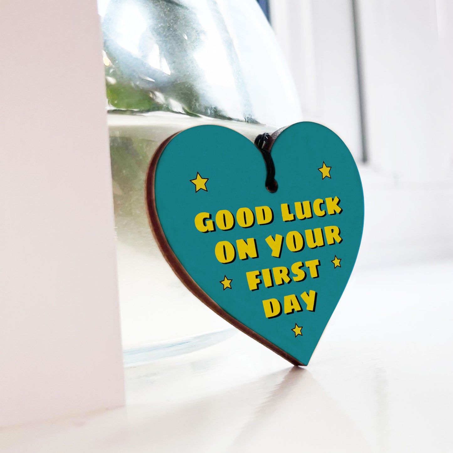 Good Luck On Your First Day At School Nursery Wood Keyring