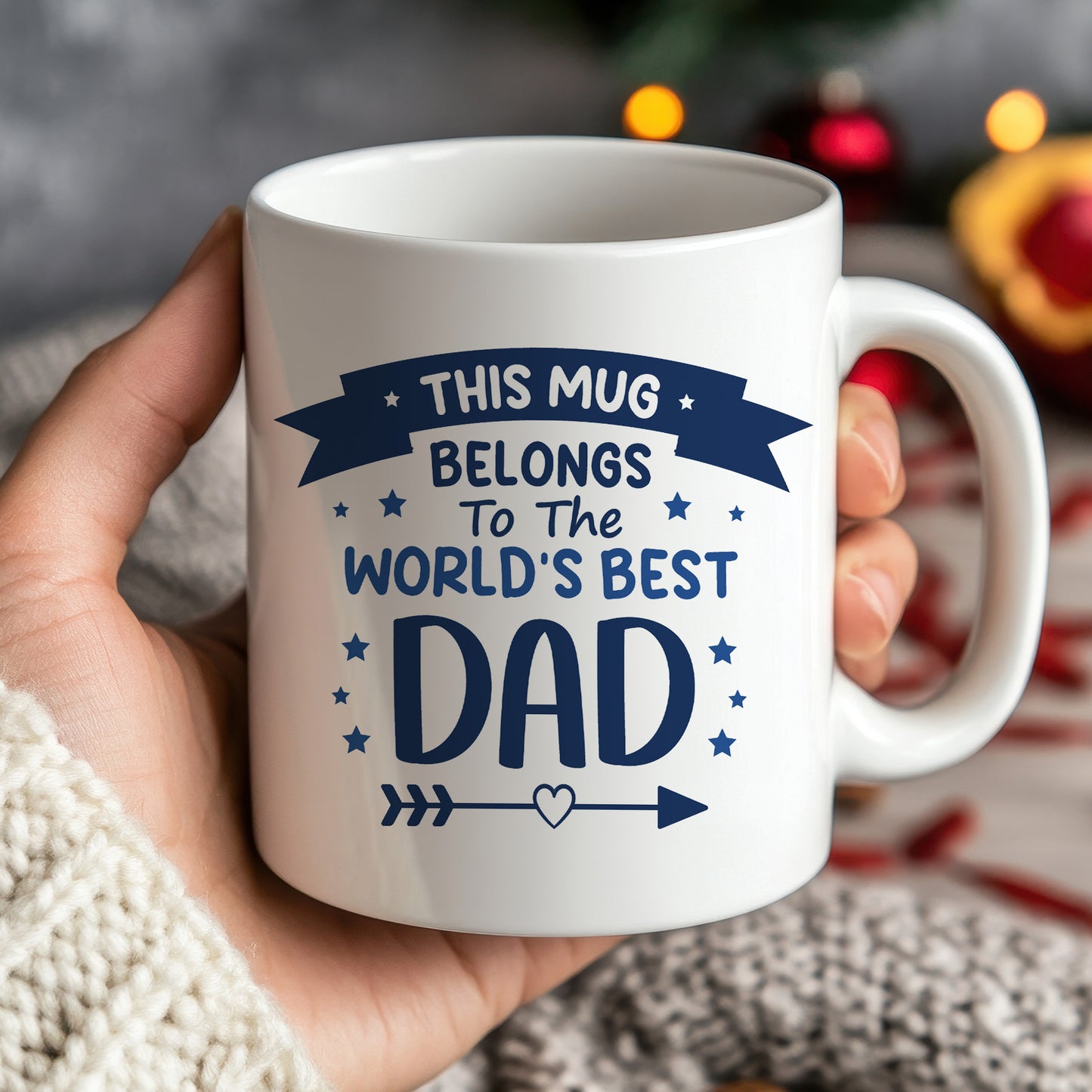 World's Best Dad Ceramic Coster Gift For Fathers Day Birthday