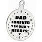 Dad Memorial Hanging Engraved Plaque Bauble Gift Graveside Decor