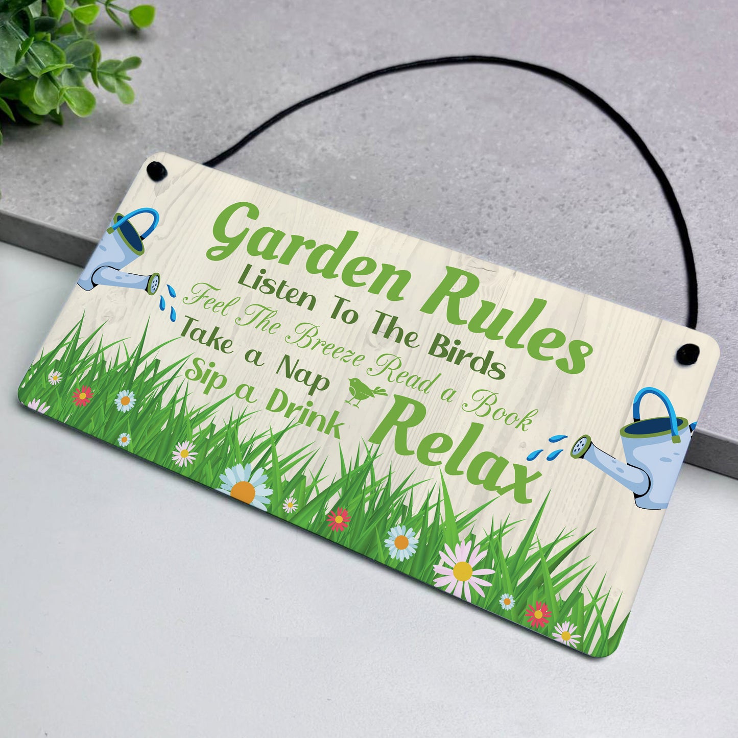 Garden Sign For Outdoor Hanging Garden Rules Sign For Yard